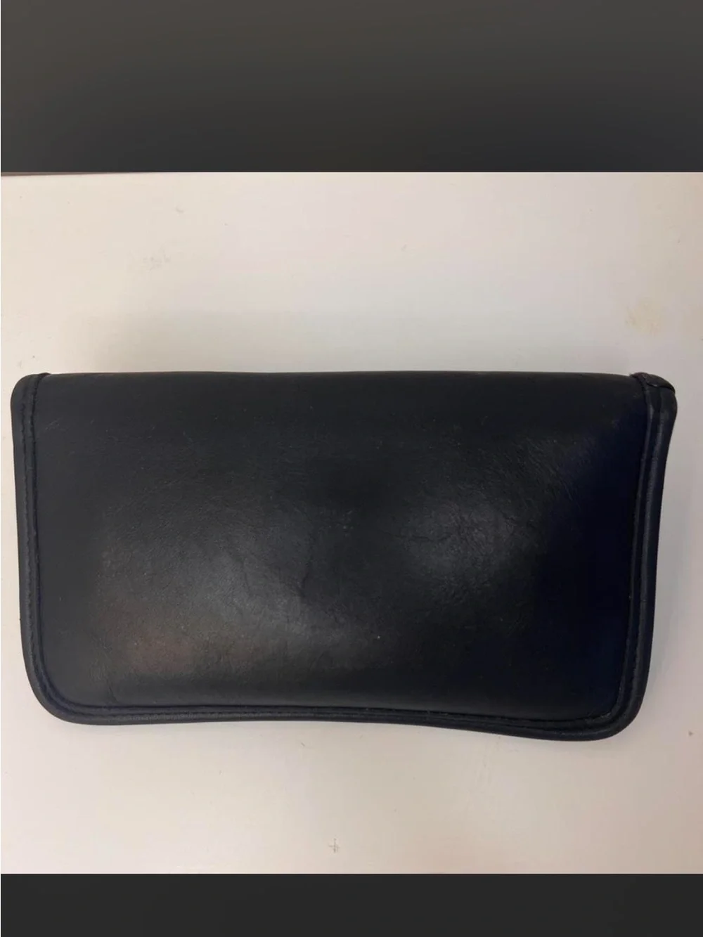 Coach Black Leather wallet with Gold Turnlock